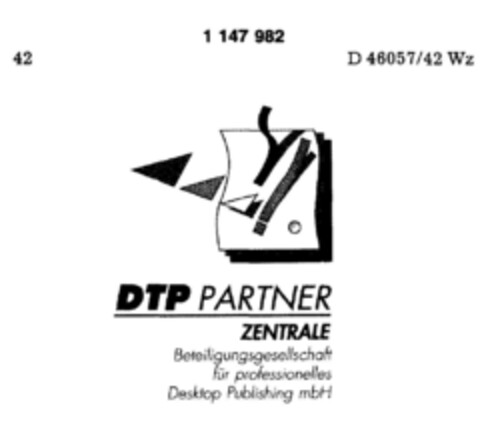 DTP PARTNER ZENTRALE Logo (DPMA, 10.02.1989)