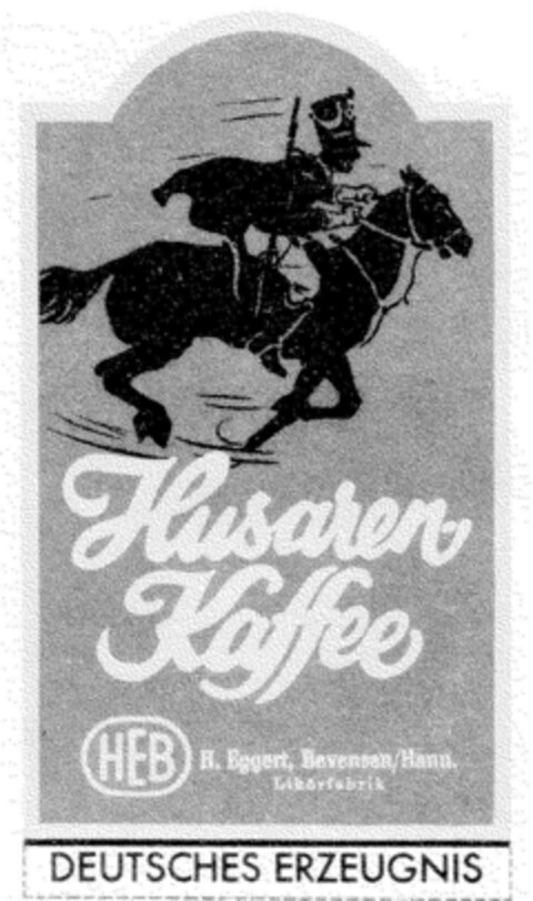 Husaren Kaffee HEB Logo (DPMA, 23.08.1954)