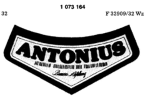 ANTONIUS Brauerei Abfüllung Logo (DPMA, 11.08.1984)