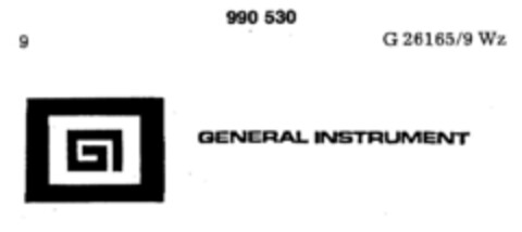 GENERAL INSTRUMENT Logo (DPMA, 21.07.1978)