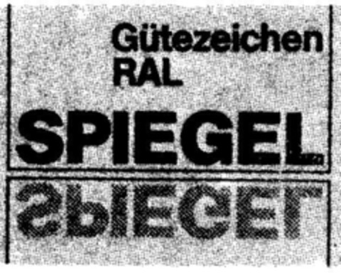 Gütezeichen RAL SPIEGEL Logo (DPMA, 26.07.1983)