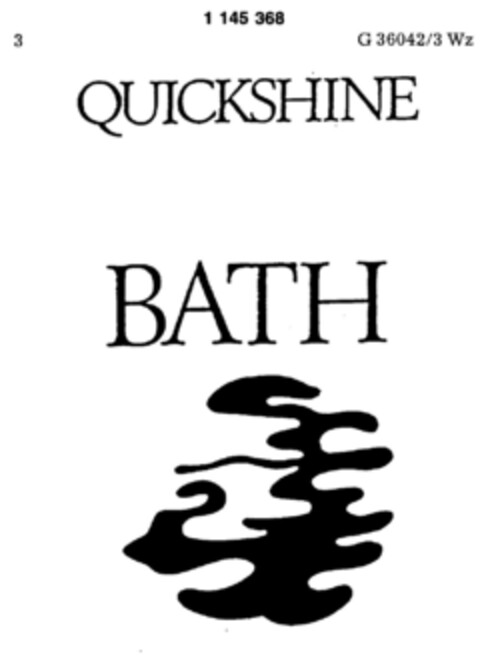 QUICKSHINE BATH Logo (DPMA, 14.10.1988)