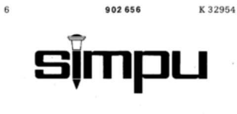 simpu Logo (DPMA, 02/26/1972)