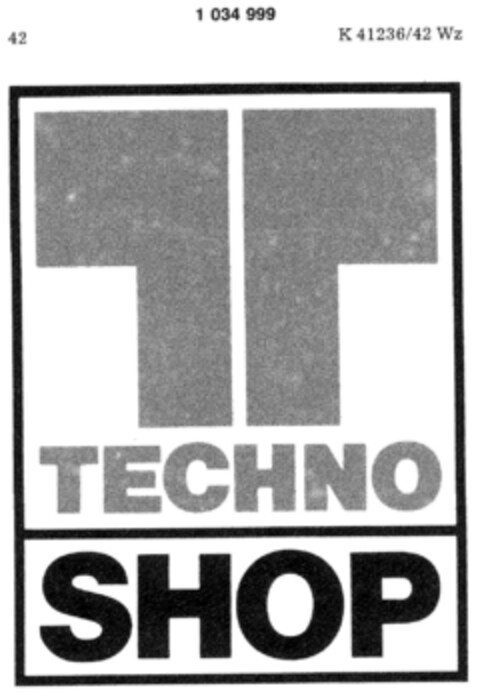 TECHNO SHOP Logo (DPMA, 31.08.1979)