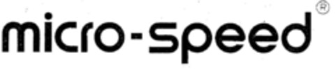 micro-speed Logo (DPMA, 18.11.1986)