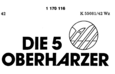 DIE 5 OBERHARZER Logo (DPMA, 27.09.1989)