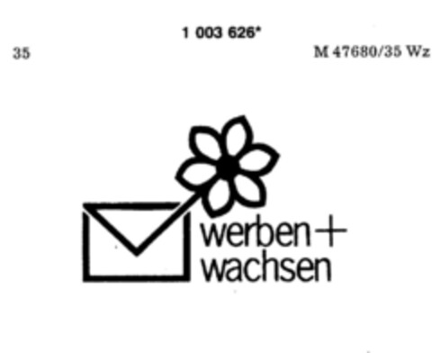 werben+wachsen Logo (DPMA, 14.12.1979)