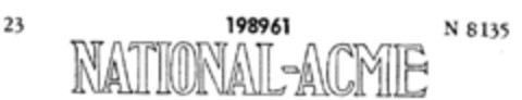 NATIONAL-ACME Logo (DPMA, 02.07.1914)