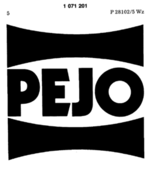 PEJO Logo (DPMA, 03/10/1981)