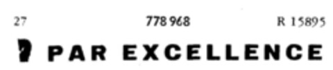 PAR EXCELLENCE Logo (DPMA, 03/16/1962)