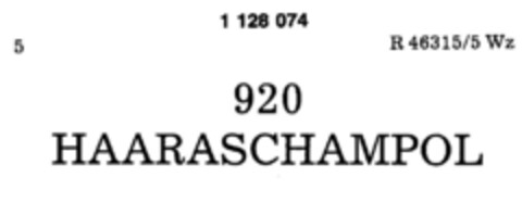 290 HAARASCHAMPOL Logo (DPMA, 06.02.1988)