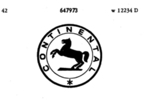 CONTINENTAL Logo (DPMA, 31.12.1948)