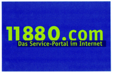 11880.com Das Service-Portal im Internet Logo (DPMA, 03/22/2001)