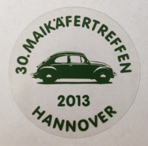 30. MAIKÄFERTREFFEN 2013 HANNOVER Logo (DPMA, 17.04.2014)