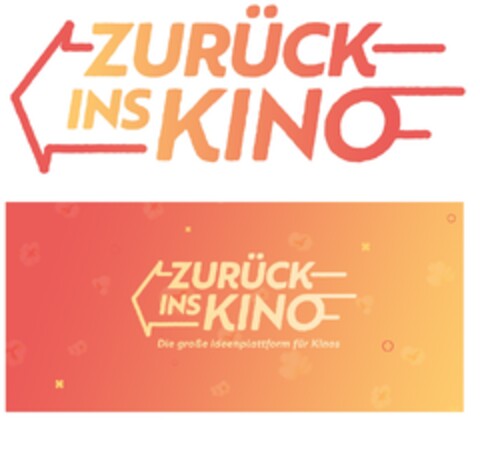 ZURÜCK INS KINO Die große Ideenplattform für Kinos Logo (DPMA, 14.12.2020)