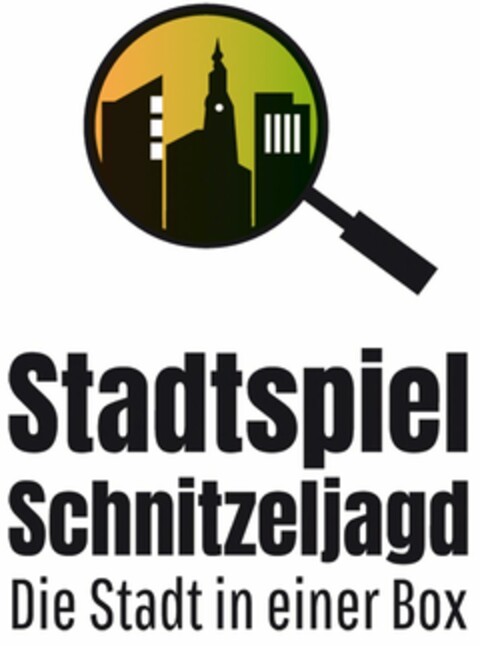 Stadtspiel Schnitzeljagd Die Stadt in einer Box Logo (DPMA, 04/19/2021)