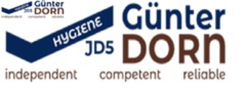 JD5 HYGIENE Günter DORN independent competent reliable Logo (DPMA, 12.07.2023)