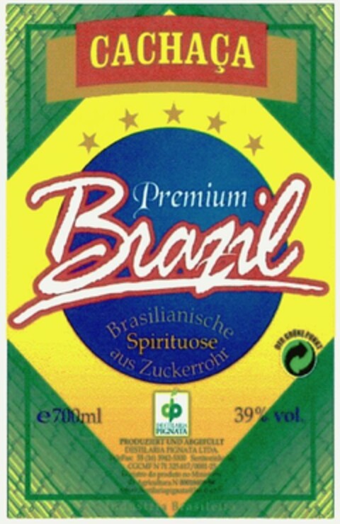 CACHACA Brazil Logo (DPMA, 25.10.2003)