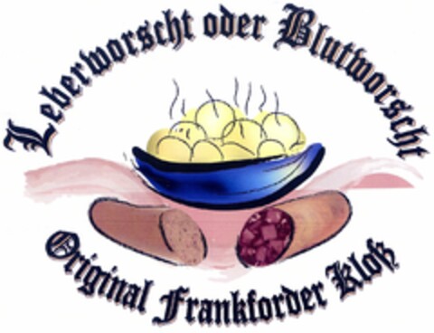Leberworscht oder Blutworscht Original Frankforder Kloß Logo (DPMA, 02.03.2006)
