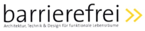 barrierefrei Architektur, Technik & Design für funktionale Lebensräume Logo (DPMA, 16.11.2007)