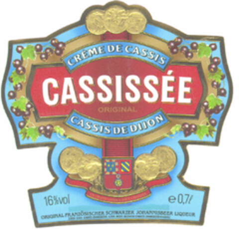 CASSISSEE Logo (DPMA, 03.07.1995)