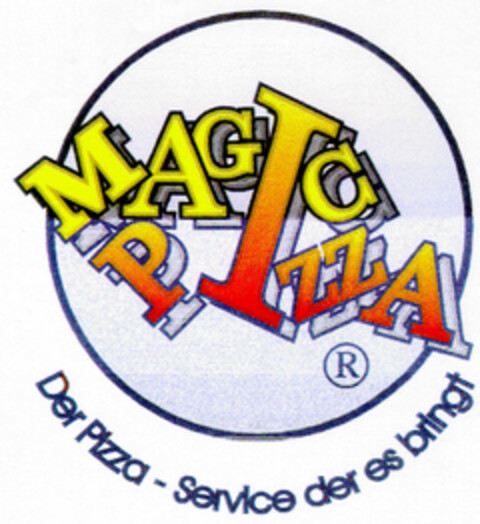 MAGIC PIZZA Der Pizza-Service der es bringt Logo (DPMA, 06/19/1998)