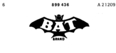 BAT BRAND Logo (DPMA, 13.04.1970)