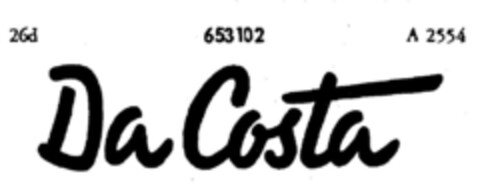 Da Costa Logo (DPMA, 11.11.1952)