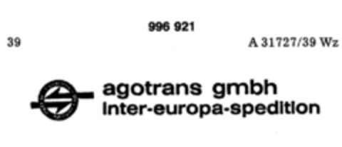 agotrans gmbh inter-europa-spedition Logo (DPMA, 02.04.1979)