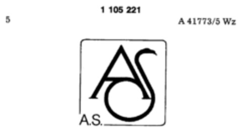AS A.S. Logo (DPMA, 22.07.1986)