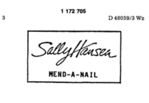 Sally Hansen MEND-A-NAIL Logo (DPMA, 05/23/1990)