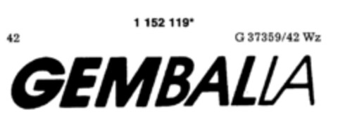 GEMBALLA Logo (DPMA, 24.10.1989)