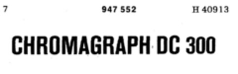 CHROMAGRAPH DC 300 Logo (DPMA, 09/26/1975)