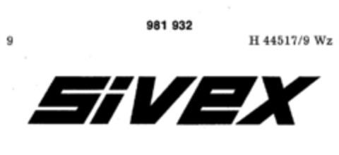 sivex Logo (DPMA, 07/24/1978)