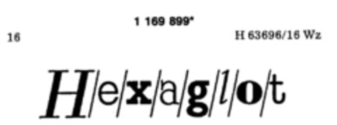 H/e/x/a/g/l/o/t Logo (DPMA, 15.06.1990)