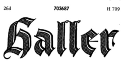 haller Logo (DPMA, 08.03.1950)