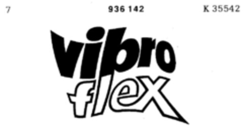 vibro flex Logo (DPMA, 27.05.1974)