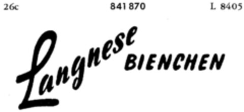 Langnese BIENCHEN Logo (DPMA, 20.02.1960)