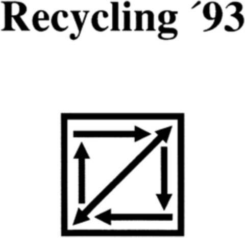 Recycling `93 Logo (DPMA, 13.05.1992)