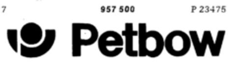 Petbow Logo (DPMA, 23.12.1975)