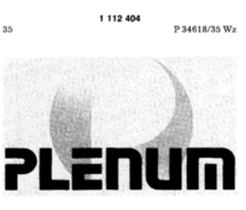 Plenum Logo (DPMA, 02.12.1986)