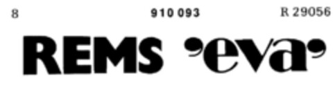 REMS `eva` Logo (DPMA, 08/03/1972)