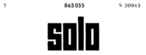 solo Logo (DPMA, 04/04/1968)