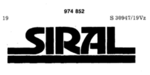 SIRAL Logo (DPMA, 21.05.1977)