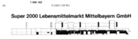 Super 2000 Lebensmittelmarkt Mittelbayern GmbH Logo (DPMA, 05/30/1979)