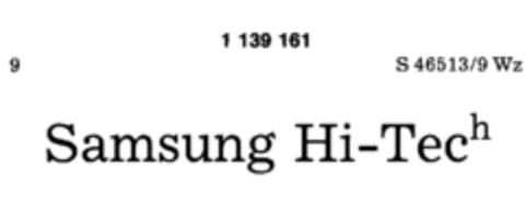 Samsung Hi-Tech Logo (DPMA, 08.04.1988)