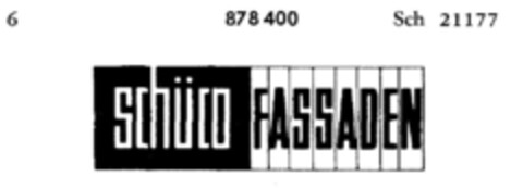 schüco FASSADEN Logo (DPMA, 01/15/1969)