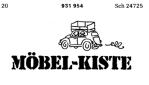 MÖBEL-KISTE Logo (DPMA, 24.05.1974)