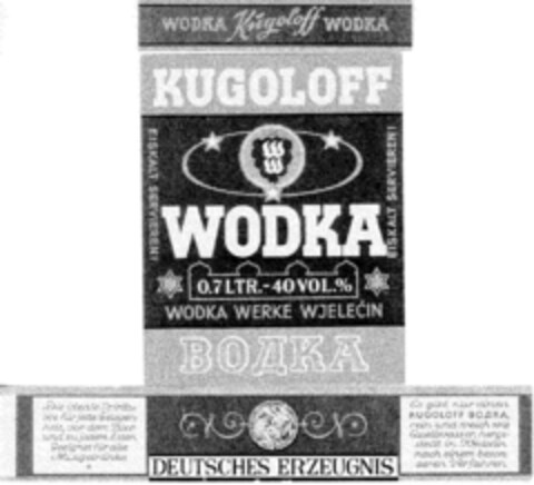 KUGOLOFF WODKA Logo (DPMA, 12/28/1966)