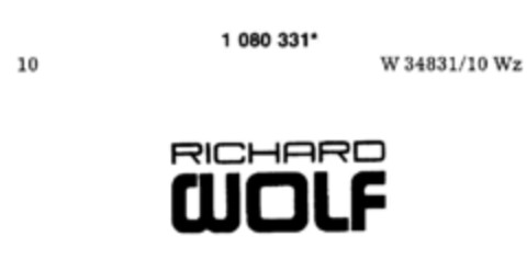 RICHARD WOLF Logo (DPMA, 02/13/1985)